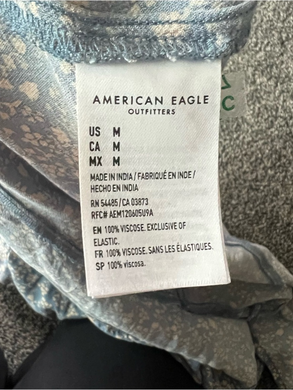 American Eagle Outfitters Blue Floral Sundress with Tie Detail - Picture 7 of 7